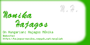 monika hajagos business card